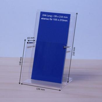 Tischprospektständer für Flyer DIN Lang